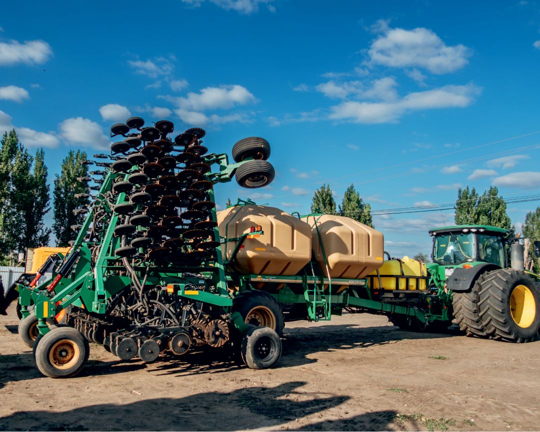 Переоборудованная сеялка «Great Plains»