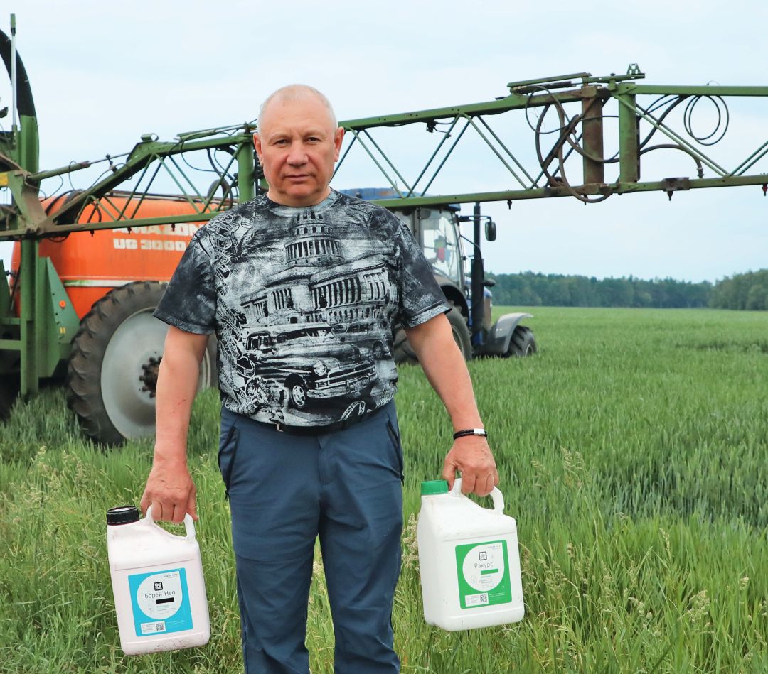 И. Драп перед инсектофунгицидной обработкой